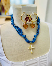 Load image into Gallery viewer, Scarf Necklace-Charm Bar