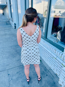 Better Than Before Mini Dress-Black Bow