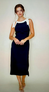 Split Decision Midi Dress