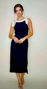 Split Decision Midi Dress