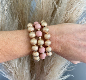 Mauve Wood Bracelet