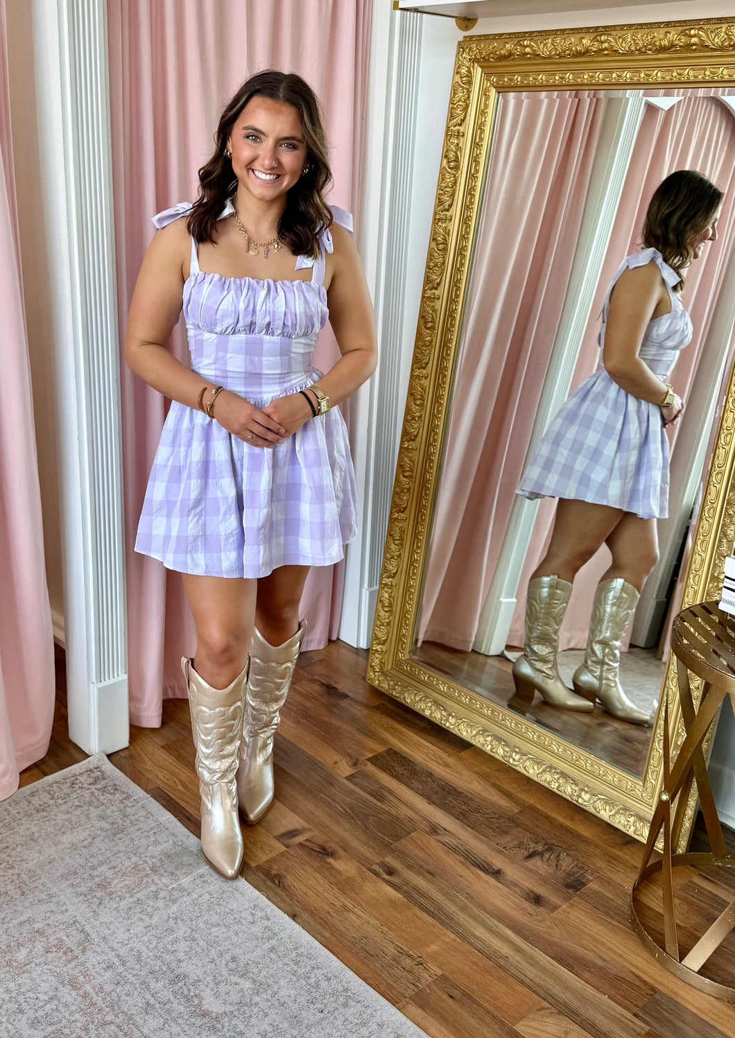 The Gingham Grace Mini Dress