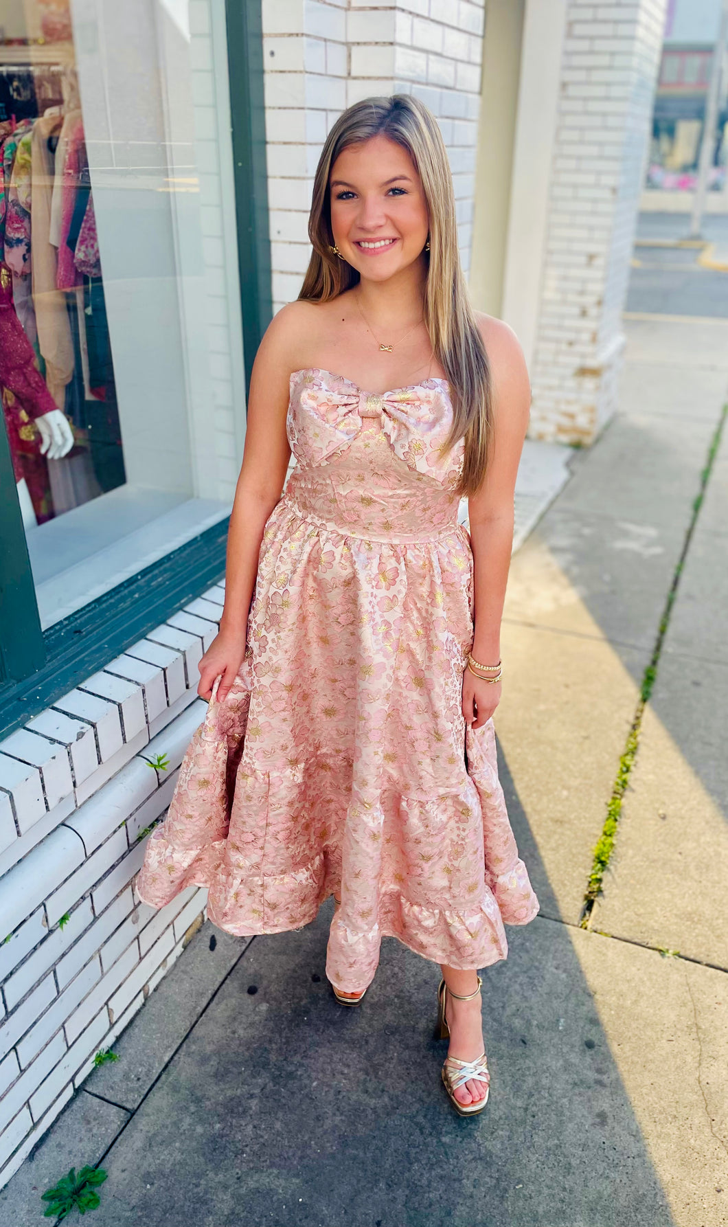 A Bowtiful Moment Midi Dress