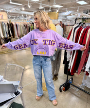 Load image into Gallery viewer, GEAUX Cropped Sweater-Purple