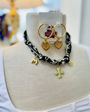 Load image into Gallery viewer, Scarf Necklace-Charm Bar