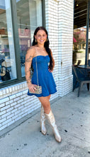 Load image into Gallery viewer, Dare in Denim Mini Dress