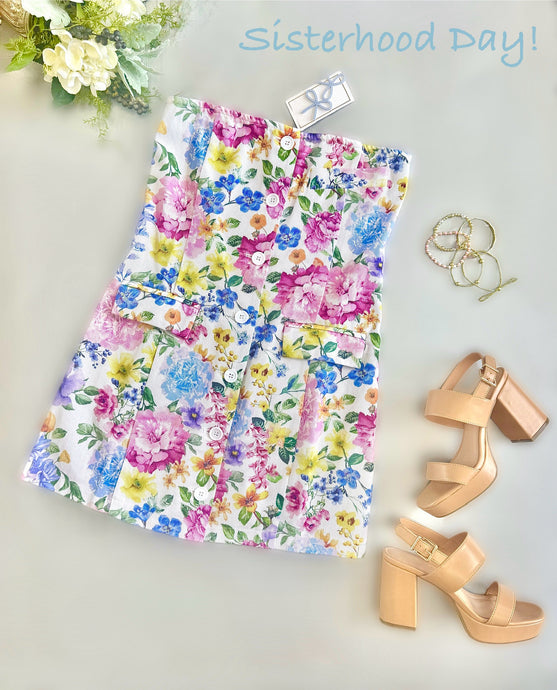 Sunshine on a Cloudy Day-Strapless