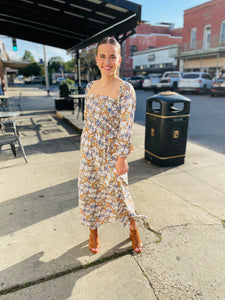 Times Like These Maxi Dress-Floral Print