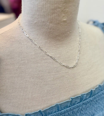 Charm Necklace Blank-Silver