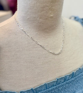 Charm Necklace Blank-Silver