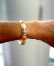 Load image into Gallery viewer, Abstract Gold Bangles-Medium