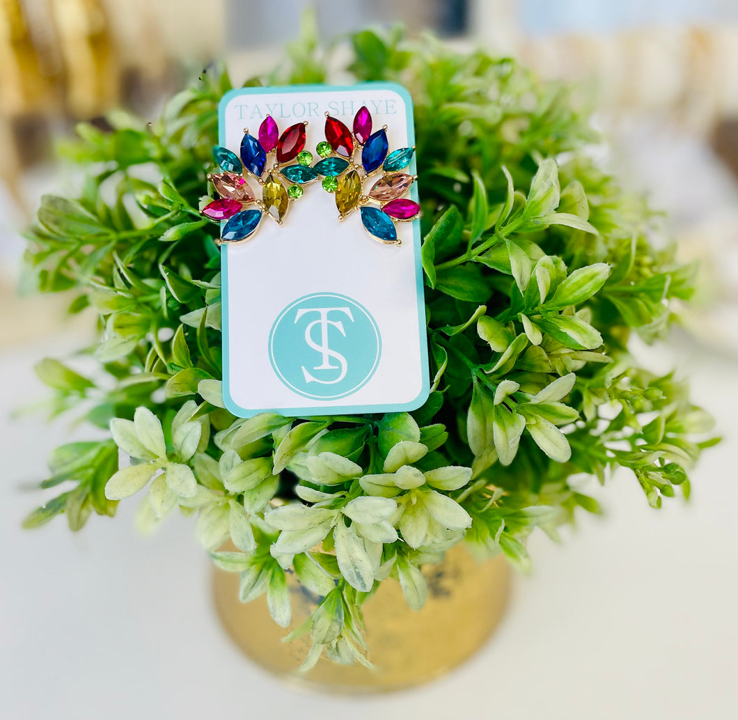 Annalise Multicolored Post Earrings