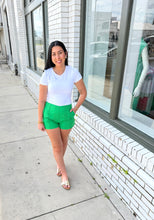 Load image into Gallery viewer, The Lime and Twist Eyelet Shorts