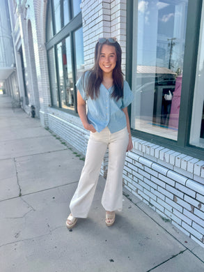 Fade into You Denim Top