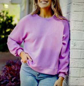 The Cora Athleisure Top-Orchid