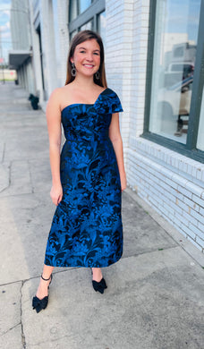 Yours Truly Jacquard Strapless Dress