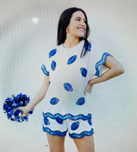 Load image into Gallery viewer, Shine On Game Day Shorts -Blue