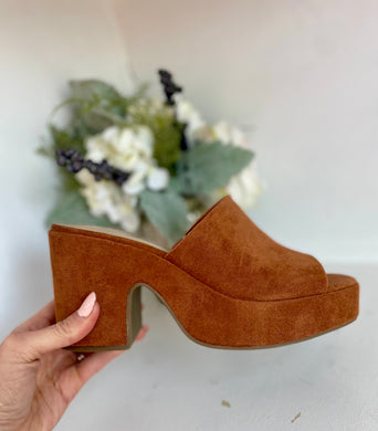 Pumpkin Spice Platform Heel