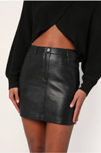 Load image into Gallery viewer, Feels Like Fall Vegan Leather Skirt