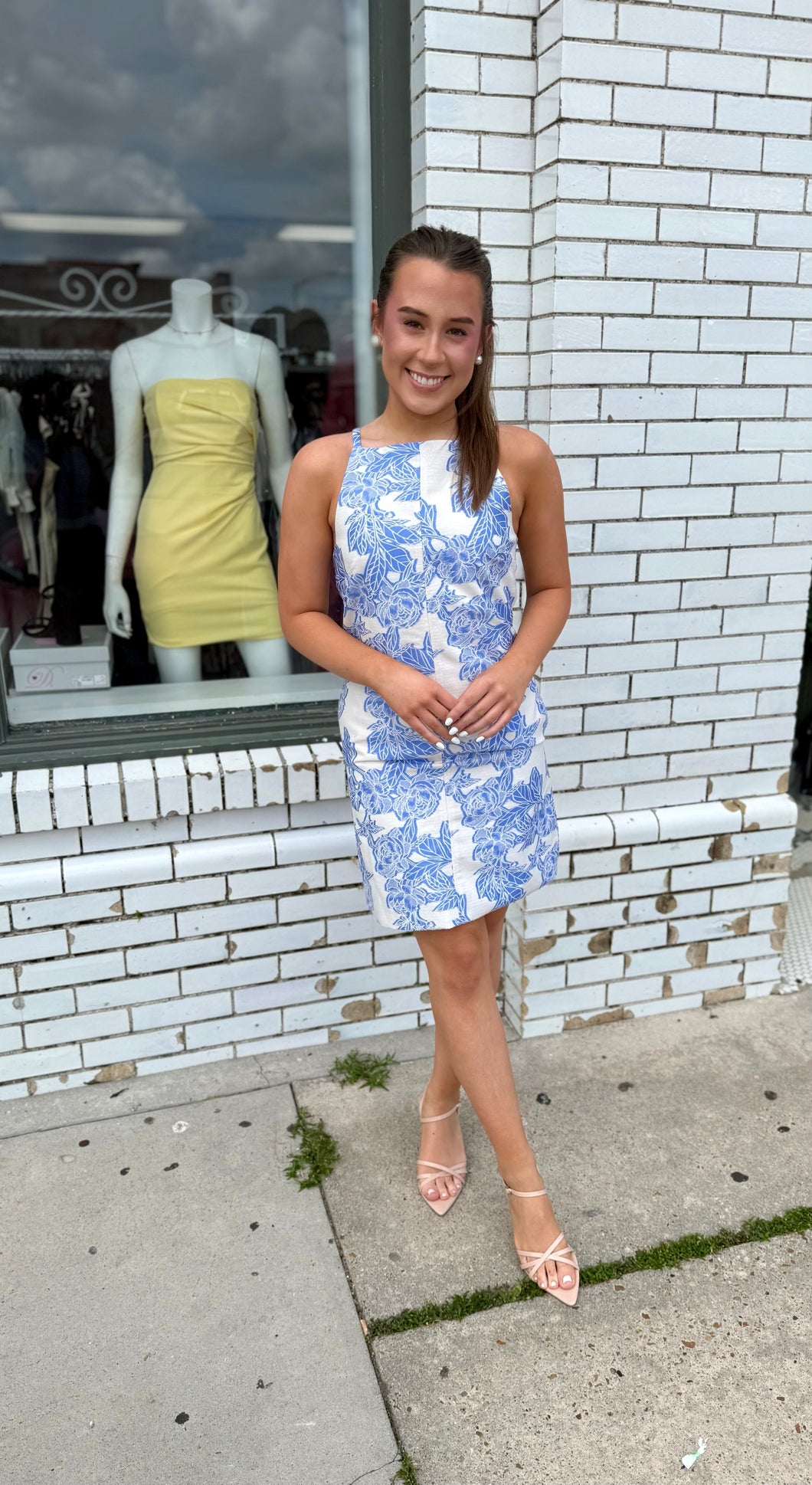 Bloom in Blue Embroidered Dress
