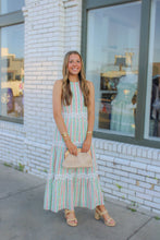 Load image into Gallery viewer, Just Peachy Floral Midi Dress
