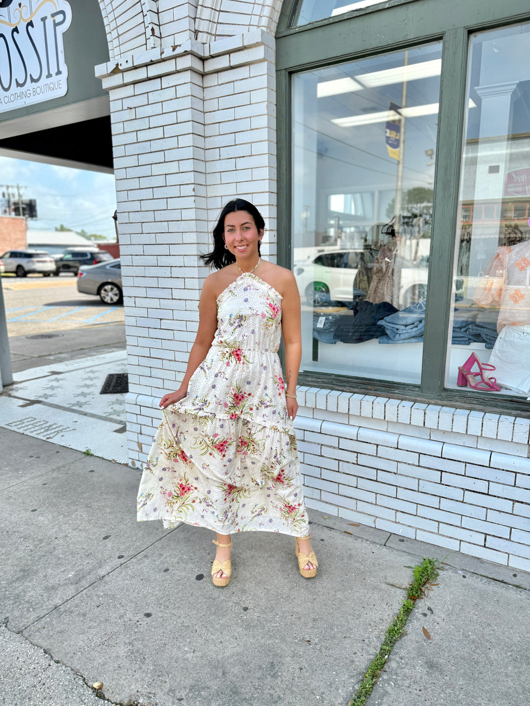 The Vanna Floral Midi Dress