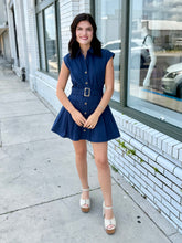 Load image into Gallery viewer, Vineyard Views Mini Dress-Navy