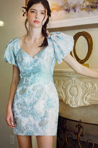 Wearing My Dreams Jacquard Mini Dress