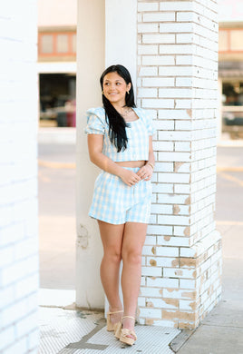Checkered Charm Gingham Set