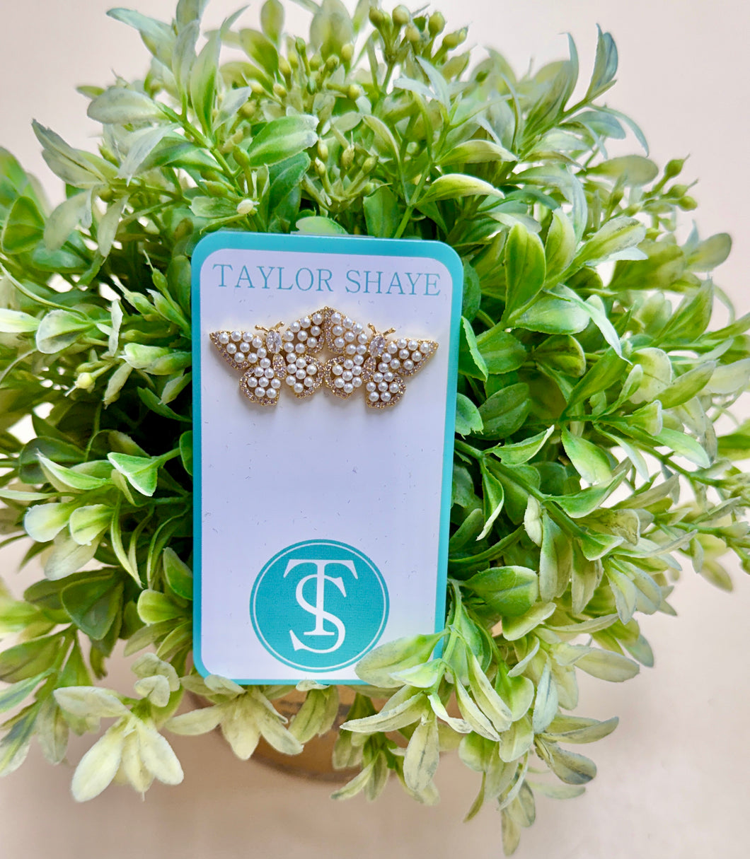 Marla Pearl Butterfly Studs
