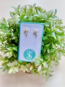 Pearl Cross Studs