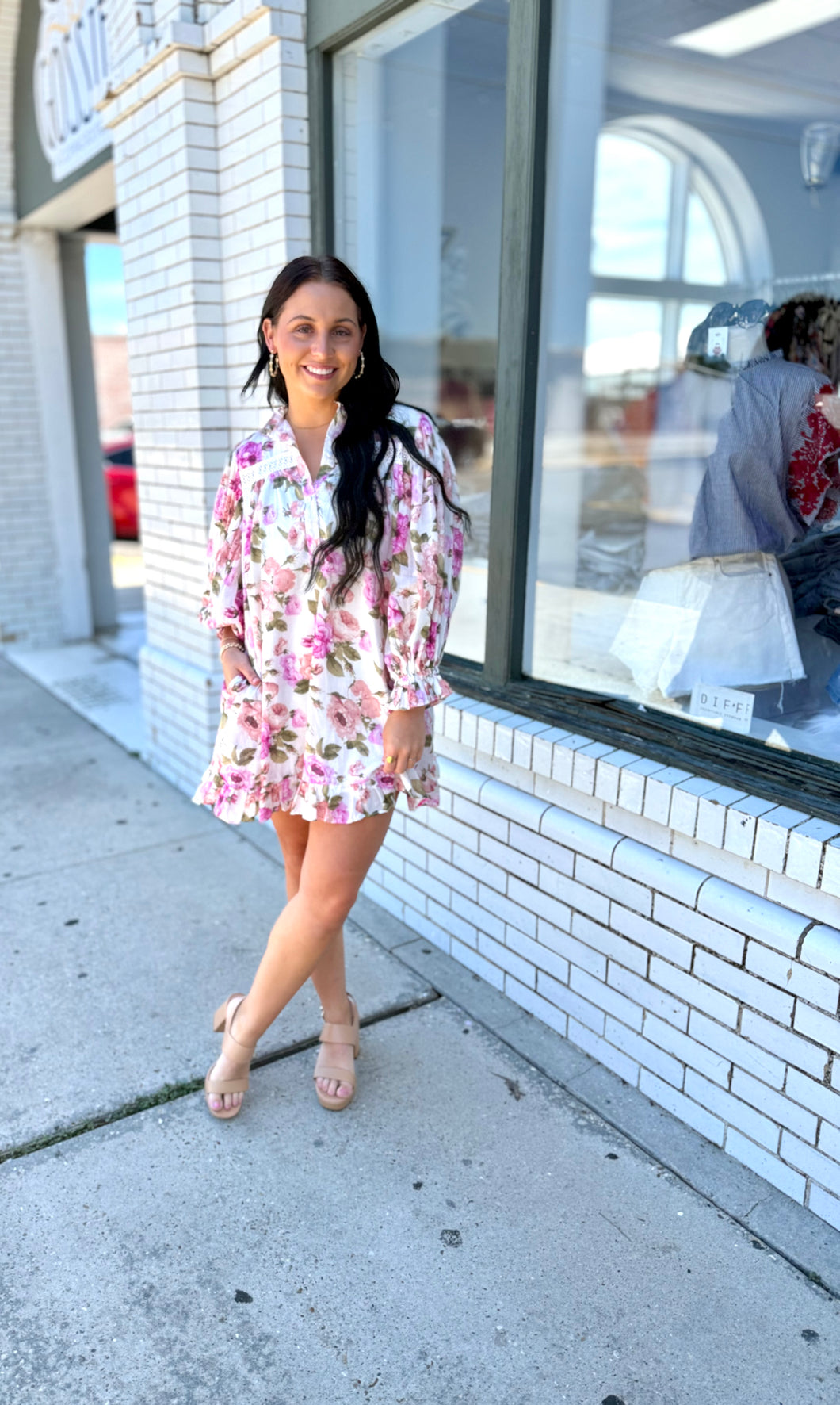 Sunday Sweetheart Floral Dress