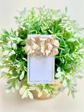 Goldie Flower Statement Earrings