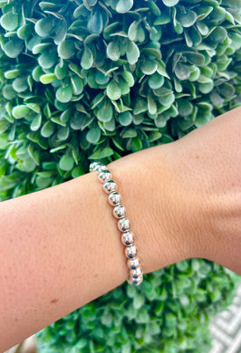 The Silver Medium Stretch Bracelet