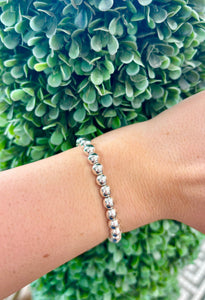 The Silver Medium Stretch Bracelet