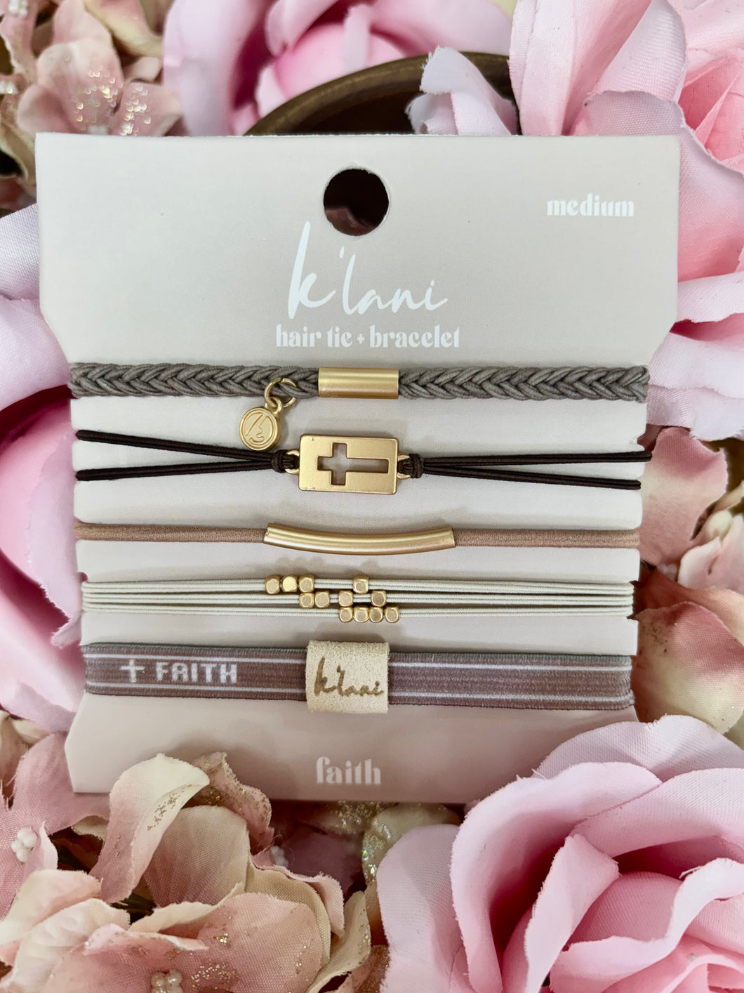 K'Lani Hair tie + Bracelet-Faith