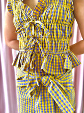 Load image into Gallery viewer, Callin Baton Rouge Gingham Top