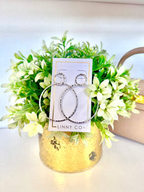 The Iris Hoops-Silver