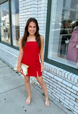 Princess Darling Mini Dress-Red