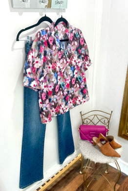 Golden Days Floral Top