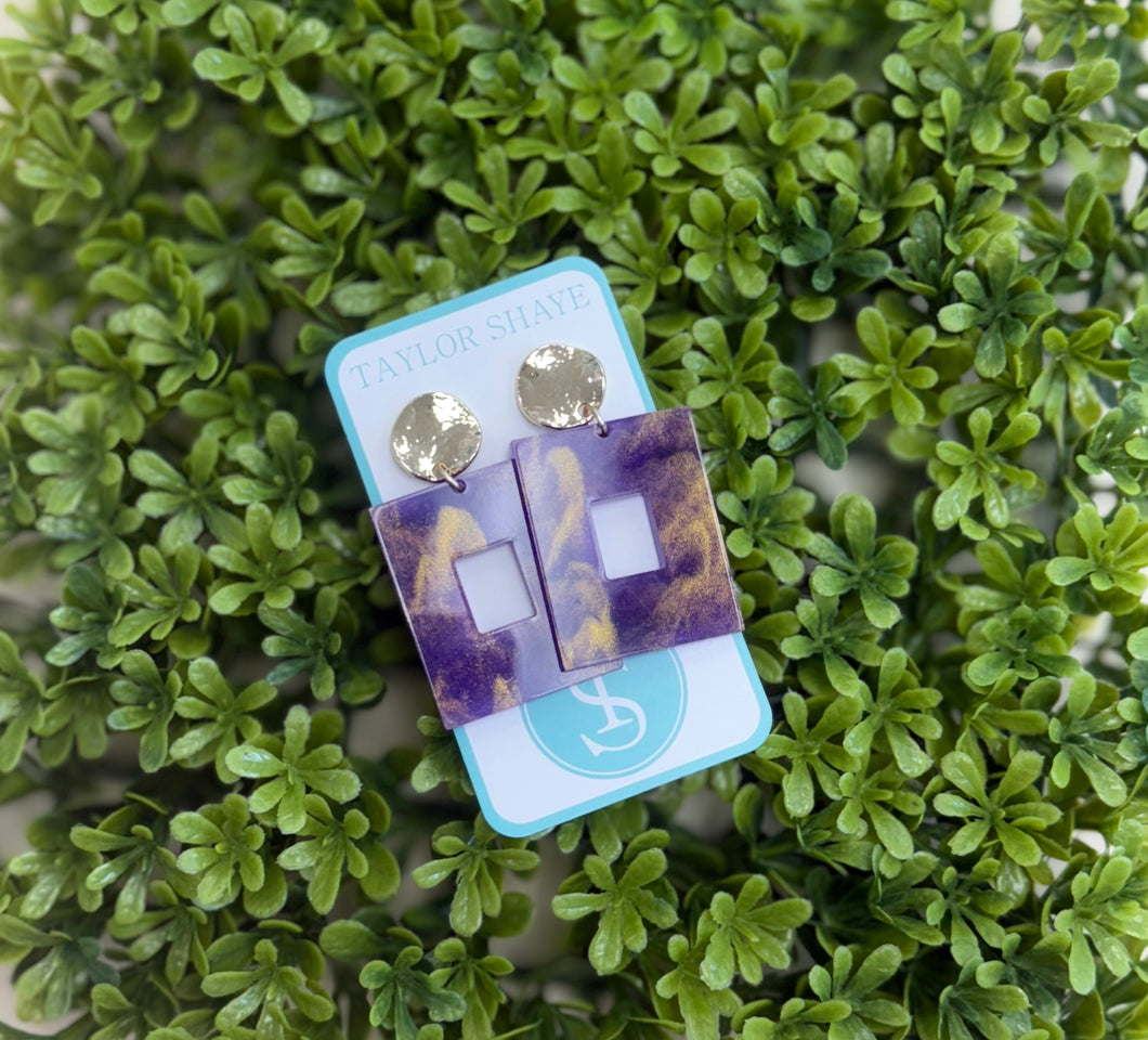 The Shimmer Style Rectangle Drops