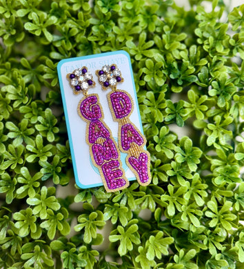 GAME DAY Drops-Purple/Gold