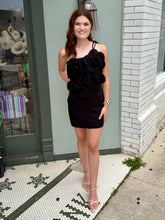 Load image into Gallery viewer, Enchanted Drama Black Mini Dress