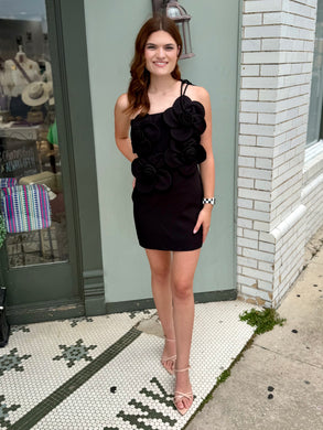 Enchanted Drama Black Mini Dress