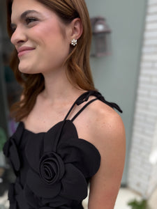 Enchanted Drama Black Mini Dress