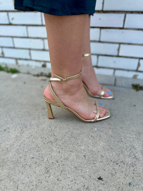 A Midnight Spark Heel-Gold