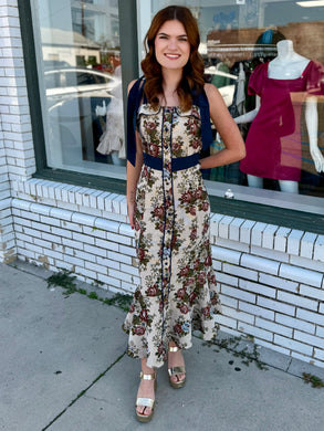 Golden Hour Garden Midi Dress