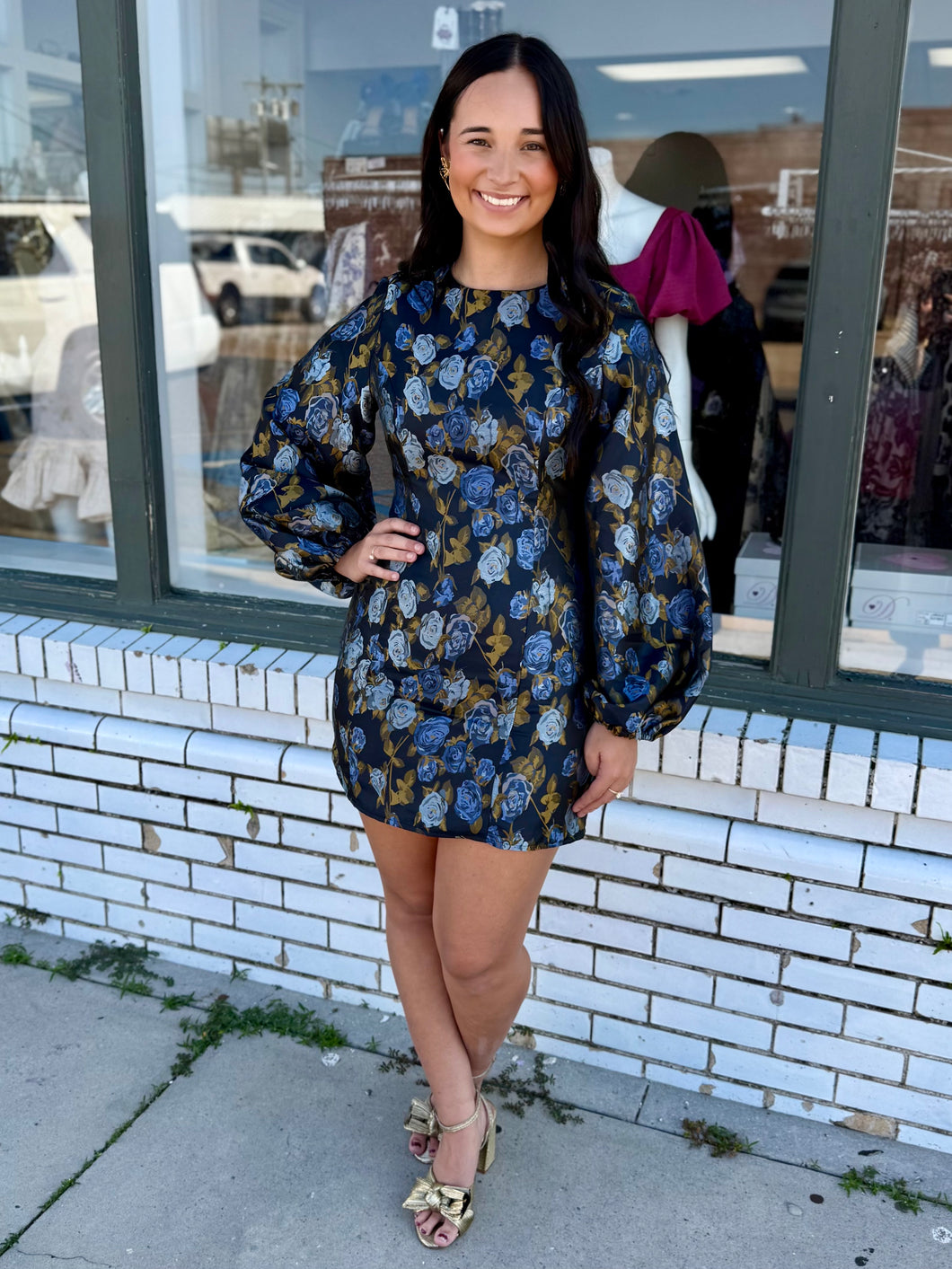 The Juliet Jacquard Mini Dress