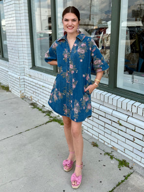 The Country Rose Denim Dress