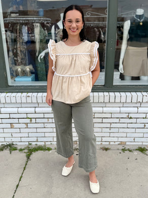Nature's Darling Poplin Top